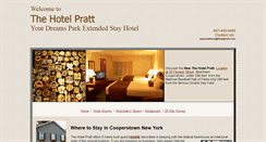 Desktop Screenshot of hotelpratt.com