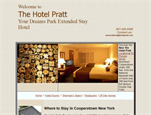 Tablet Screenshot of hotelpratt.com